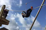 Tree Tops Trail junior high ropes adventure course - Tenby, Pembrokeshire, South West Wales